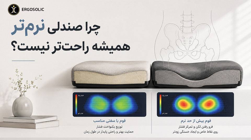 چرا صندلی نرمتر همیشه راحتتر نیست؟